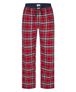 Phil & Co Men's Pyjama Pants Long Flannel Checkered Red