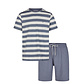 Phil & Co Phil & Co Men's Short Pajama Short Pajama Set Palm Striped