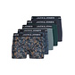 Jack & Jones Junior Jack & Jones Junior Jongens Boxershorts Trunks JACMAXWELL 5-Pack Blauw Gebloemde Print