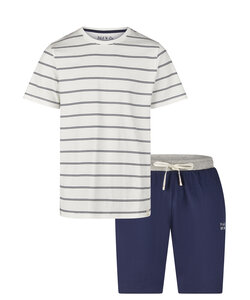 Phil & Co Heren Shortama Korte Pyjama Set Gestreept