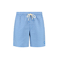 Shiwi Shiwi Heren Zwemshort MIKE 7" Doolhof Print Blauw/Wit
