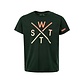 WATTS WATTS Unisex Logo T-Shirt WATTS03 Organic Cotton Dark Green