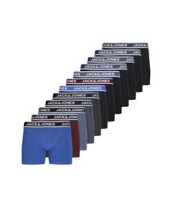 Jack & Jones Men's Boxer Shorts Trunks JACTROY 12-Pack Multicolor