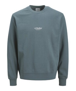 JACK&JONES Sweater Zachte Longsleeve Trui met 3D Print Losvallende Ronde hals JORVESTERBRO, Colour:Anthracite, Size:S