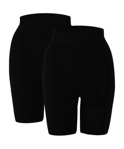 Sarlini Dames Corrigerende Shorts Naadloos 2-Pack Zwart