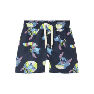 Name It Jongens Lange Zwemshorts NMMMIC Stitch Donkerblauw