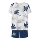 Name It Name It Jongens Korte Pyjama Set Shortama NKMNIGHTSET Palmbomen