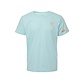 WATTS WATTS Unisex T-Shirt WATTS01 Round Neck Organic Cotton Solid Light Blue
