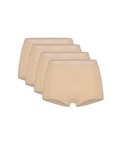 Ten Cate Dames Boxershorts Bio Katoen 4-Pack Beige