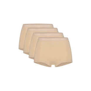 Ten Cate Ladies Boxer Shorts Bio Cotton 4-Pack Beige