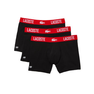 Lacoste Boxershorts Heren Microfiber Zwart 3-Pack