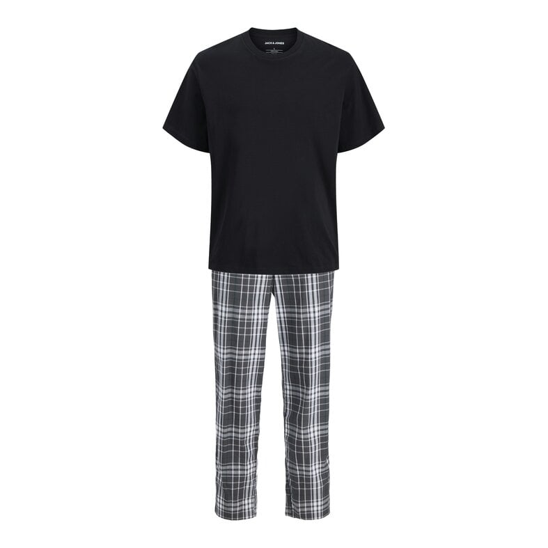 Jack & Jones Jack & Jones Men's Pyjamas Set Giftbox JACLUCA Checkered Black