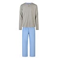 Phil & Co Phil & Co Men's Pyjama Set Long Gray/Blue Striped