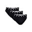 CR7 CR7 Heren Slip 3-Pack Effen Zwart