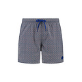 Shiwi Shiwi Heren Zwemshort NATE 5" Geometrische Print Oranje/Blauw