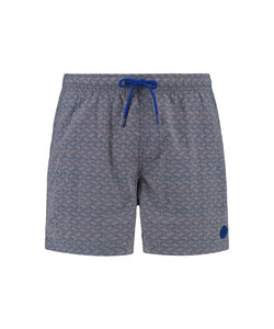 Shiwi Heren Zwemshort NATE 5" Geometrische Print Oranje/Blauw