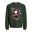 Jack & Jones Jack & Jones Heren Kersttrui JJCHRISTMAS Donkergroen