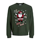 Jack & Jones Jack & Jones Men's Christmas Sweater JJCHRISTMAS Dark Green