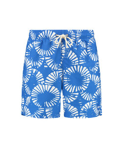 Shiwi Men's Swim Short MIKE 7" Wrinkled Print Blue/White