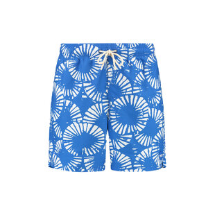 Shiwi Men's Swim Short MIKE 7" Wrinkled Print Blue/White