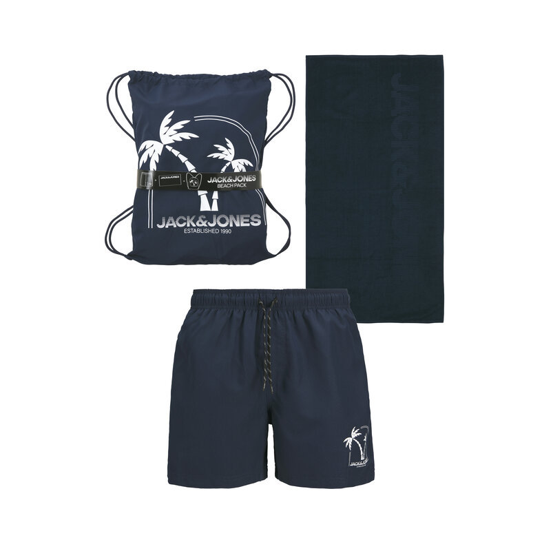Jack & Jones Junior Jack & Jones Junior Jongens Beach Pack JPSTMAUI Strandpakket Donkerblauw