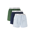 Lacoste Lacoste Men's Wide Boxer Shorts Cotton 3-Pack Blue/White/Green