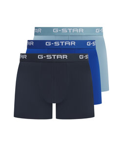 G-Star Heren Boxershorts Trunks ASH 3-Pack Blauw