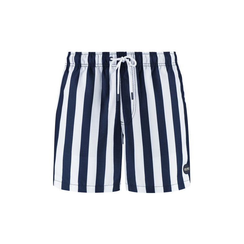 Shiwi Shiwi Heren Zwemshort Broad Stripe Donkerblauw/Wit