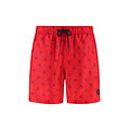 Shiwi Shiwi Men's Swim Short MIKE 7" Coral Print Red