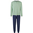 Phil & Co Phil & Co Heren Pyjama Set Lang Groen/Blauw