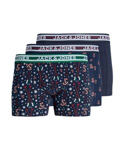 Jack & Jones Plus Size Christmas Boxer Shorts Men's Trunks JACXMAS 3-Pack