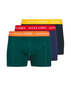 Jack & Jones Heren Boxershorts Trunks JACMICK Effen 3-Pack