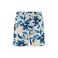 Shiwi Shiwi Heren Zwemshort MIKE 7" Gebloemde Print Blauw/Oranje