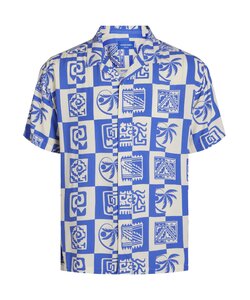 Jack & Jones Men's Shirt JORLUKE Print Blue