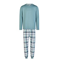 Phil & Co Phil & Co Men's Pyjama Set Long Checkered Green