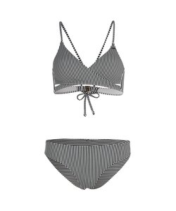 O'Neill Dames Bikini Set Baay Maoi Zwart/Wit Gestreept