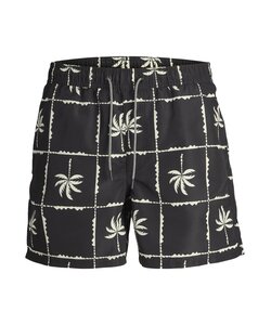Jack & Jones Men's Swim Short OCEANDAY Print Black