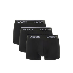 Lacoste Heren Boxershorts Classic Trunks Zwart 3-Pack
