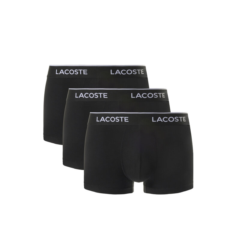 Lacoste Lacoste Men's Boxer Shorts Classic Trunks Black 3-Pack