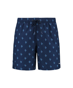 Shiwi Heren Zwemshort MIKE 7" Koraalprint Donkerblauw