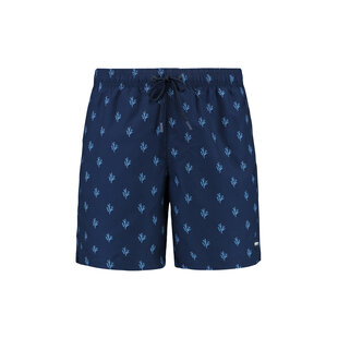 Shiwi Heren Zwemshort MIKE 7" Koraalprint Donkerblauw