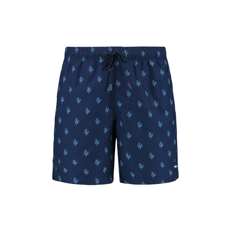 Shiwi Shiwi Heren Zwemshort MIKE 7" Koraalprint Donkerblauw