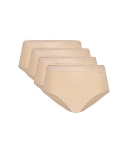 Ten Cate Dames Heupslip Midi Bio Katoen 4-Pack Beige