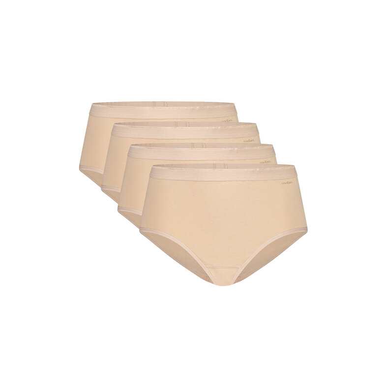 Ten Cate Ten Cate Ladies Hip Briefs Midi Organic Cotton 4-Pack Beige