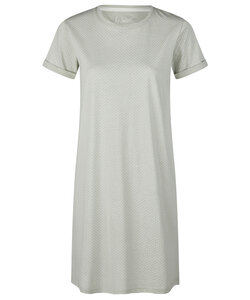By Louise Dames Nachthemd Korte Mouw Groen Gestipt