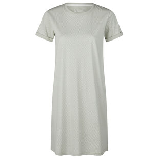 By Louise Ladies Nightshirt Short Sleeve Green Dotted