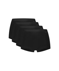 Ten Cate Ladies Boxer Shorts Bio Cotton 4-Pack Black
