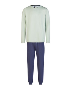 Phil & Co Heren Pyjama Set Lang Lichtgroen