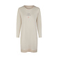 By Louise By Louise Ladies Long Sleeve Nightshirt Beige Striped