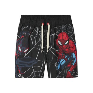 Name It Boys Long Swim Shorts NMMMAVE Spiderman Black